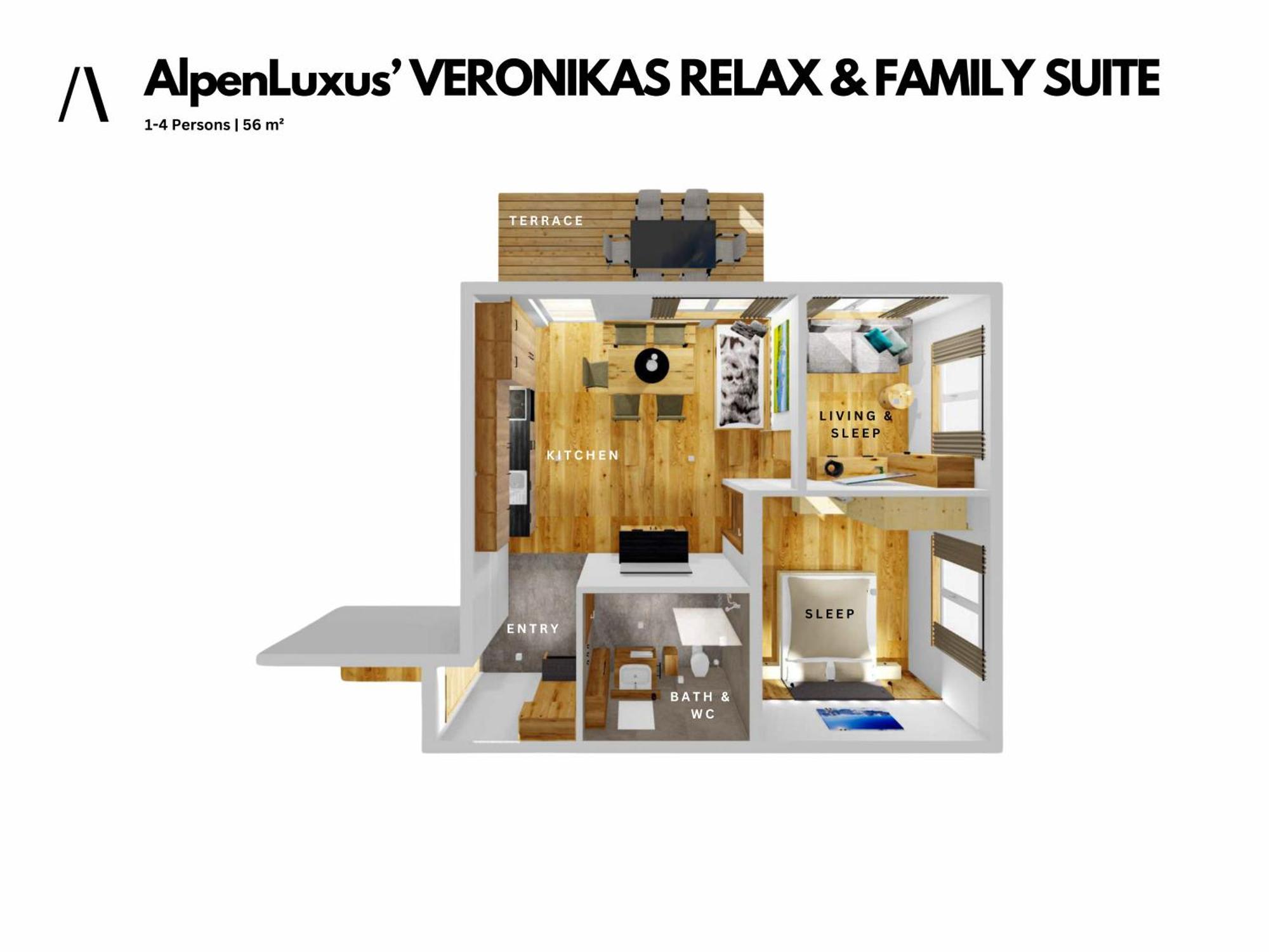 Veronikas Relax & Family Suite - Sun Terrace And Car Park By Alpenluxus Appartements Fügen Esterno foto